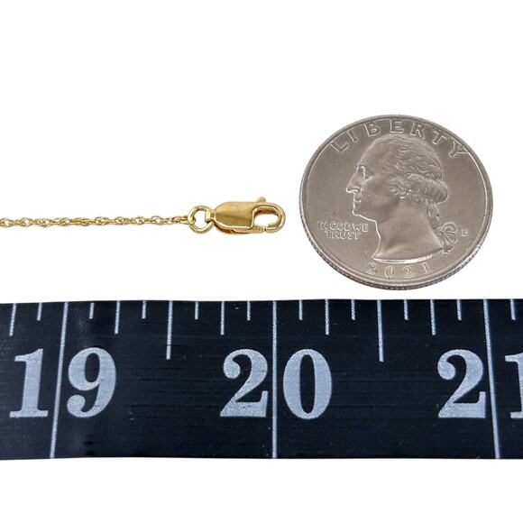 Gold Plated Cubic Zirconia Pendant | Sterling Silver 925 Solitaire Necklace 18” - Picture 4 of 10